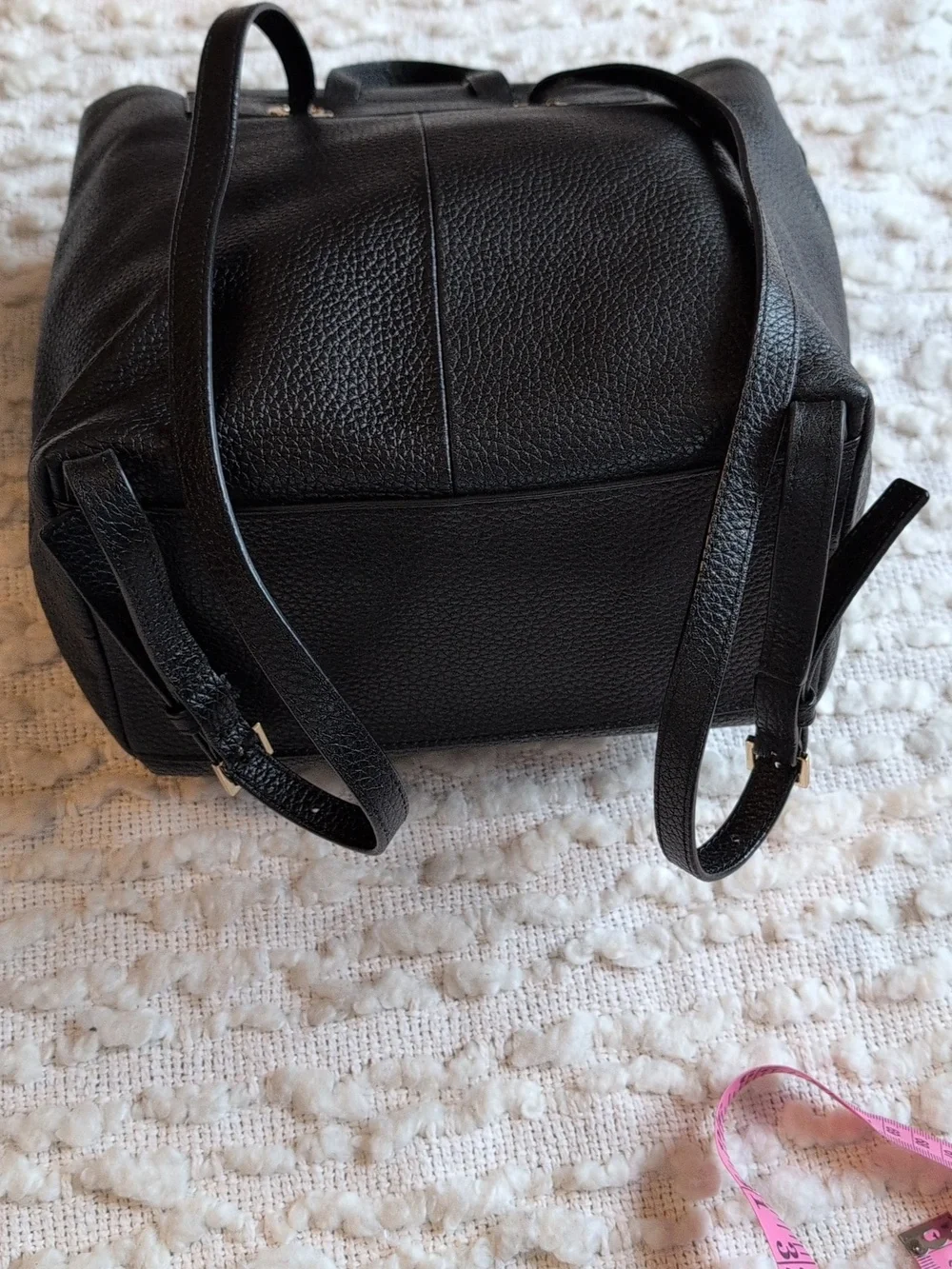 Kate Spade Chester Street Kacy Black Pebbled Leather Backpack Small Adjustable